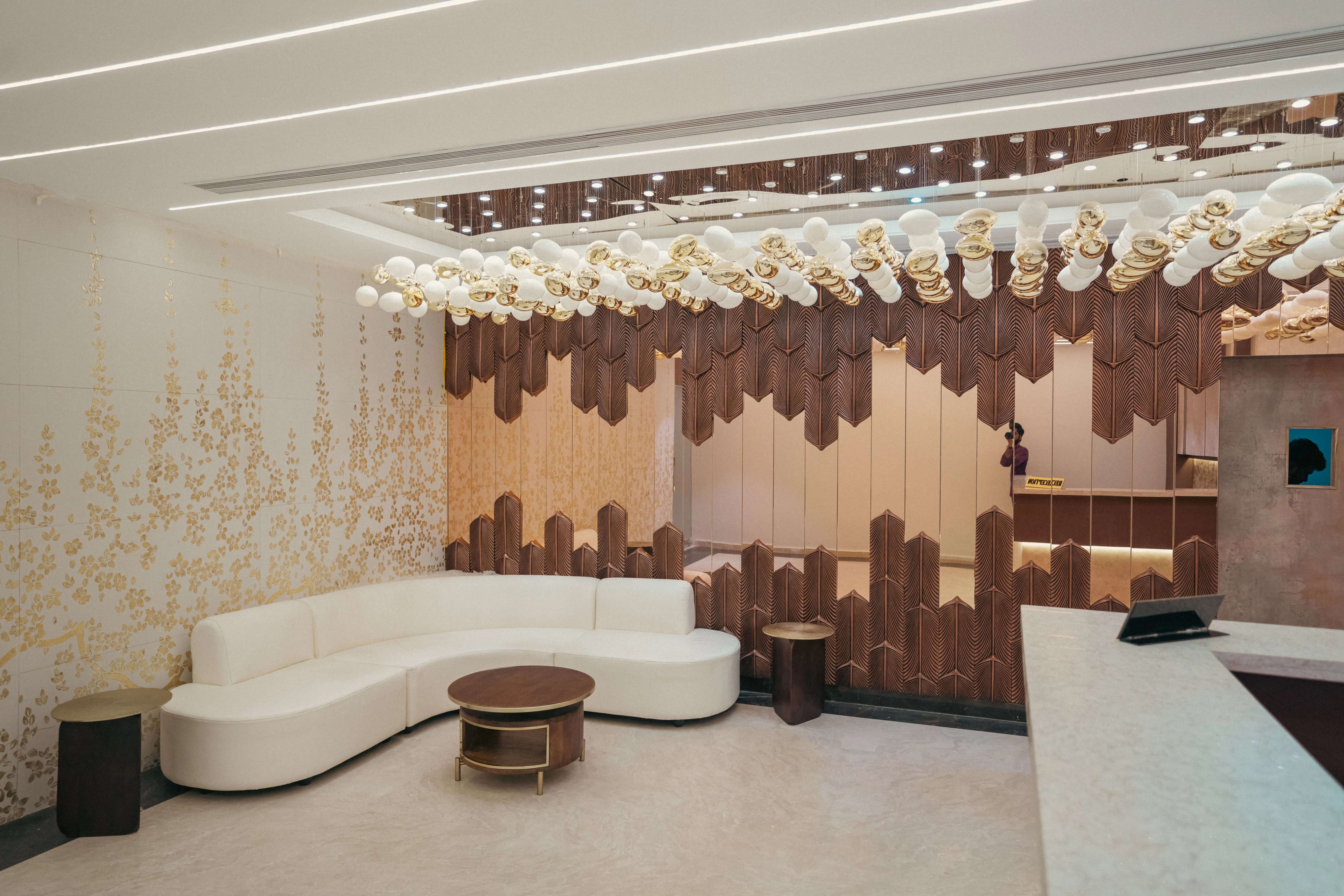 Hotel conference room setup for meetings