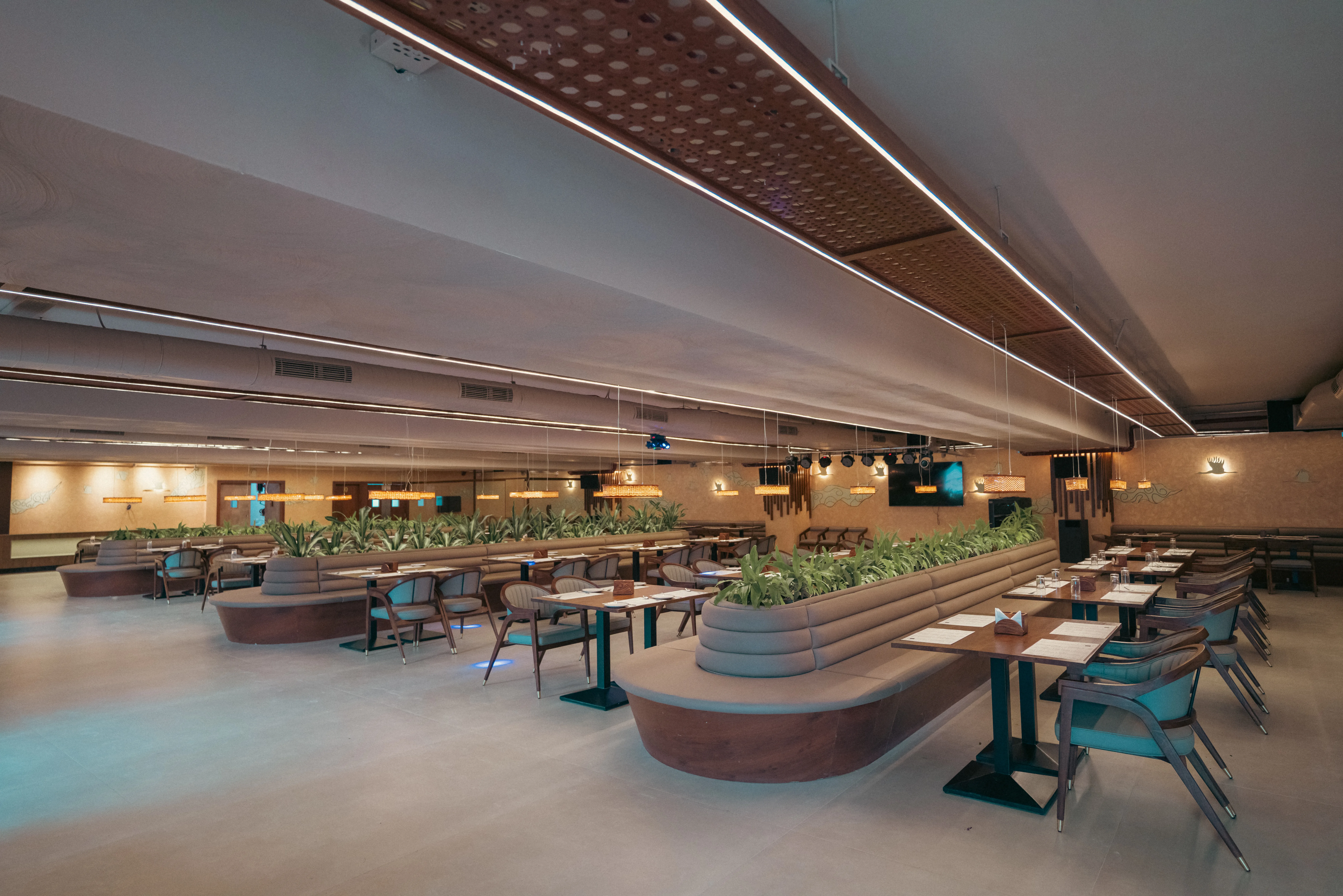 Luxury hotel room with elegant interiors