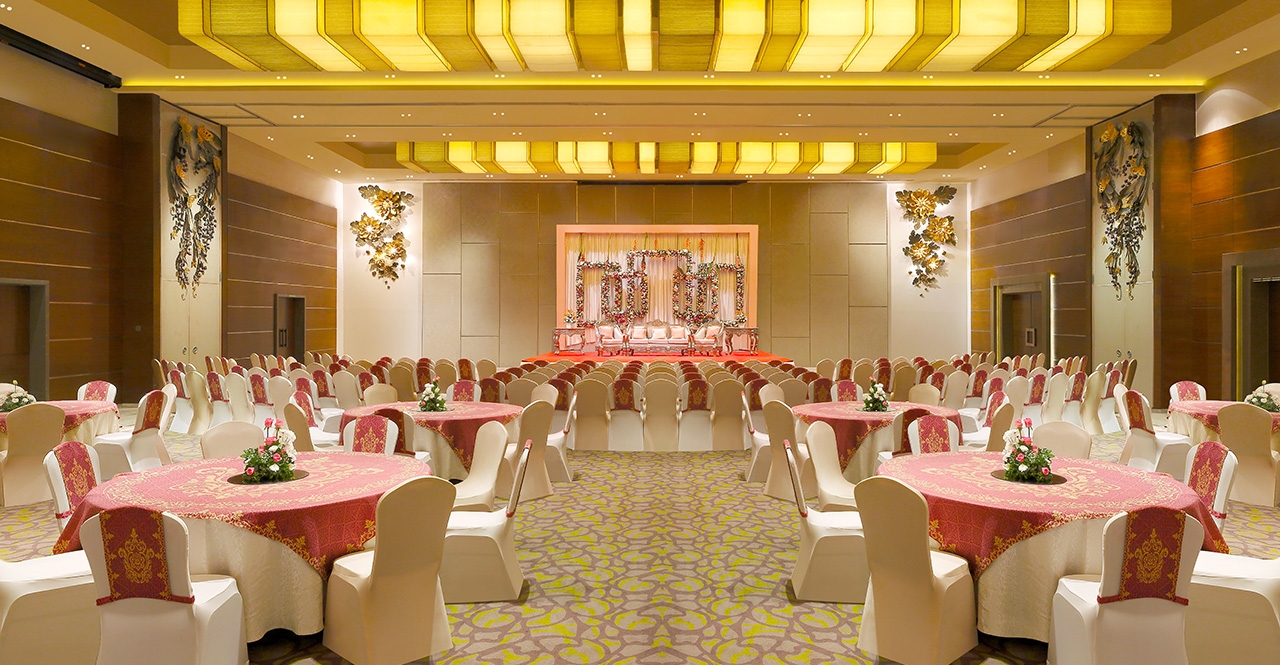 Interior of Flamingo Banquet Hall with casual ambiance